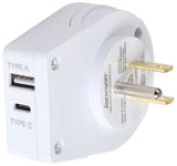 Jackson Outbound Travel Adaptor USA, including 1xUSB-A + 1xUSB-C