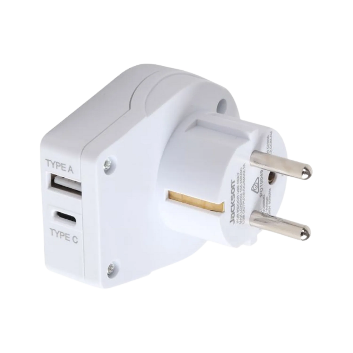 Jackson Outbound Travel Adaptor EU, including 1xUSB-A + 1xUSB-C