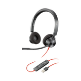 Poly Blackwire BW3320, Standard, USB-A, Stereo, Corded Headset