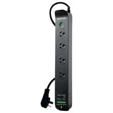 RAPTOR Surge Protected Powerboards 4-Way 1x QC3.0 USB-A (30W), 1x USB-C PD (30W)