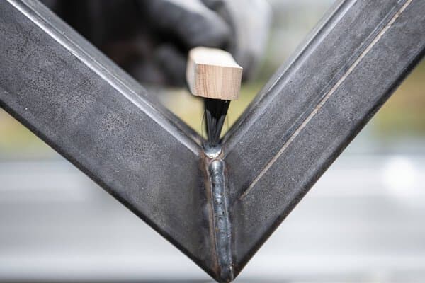 Klingspor BHK 600 fillet weld brush 3x rows, 125 x 25 x 290 mm, wooden handle 0,35 Steel Pack of 12