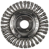 Klingspor BRP 600 Z pipeline brush knotted single Number of rows 1, 125 x 6 x 22,23 mm, 0,5 Steel