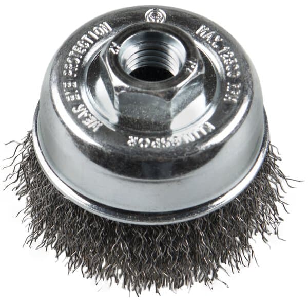 Klingspor BT 600 W cup brush, 100 mm, thread M14 0,3 Steel