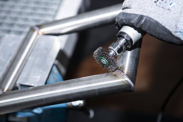 Klingspor BRS 600 W round shaft brush, 60 x 14 x 6 mm, 0,3 stainless steel Pack of 10
