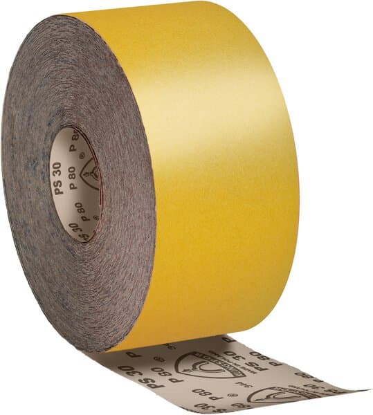 Klingspor PS 30 D Yellow Painters Rolls, 115 x 50000 mm grain 80