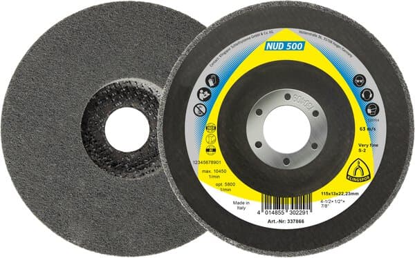 Klingspor NUD 500 compact discs, 125 x 13 x 22,23 mm medium silicon carbide Pack of 5