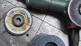 Klingspor SMT 624 abrasive flap discs, 115 x 22,23 mm grain 40 convex Pack of 10